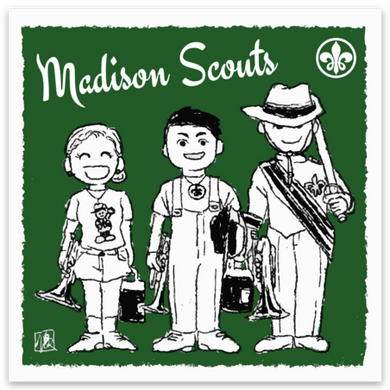 Three Scouts Sticker