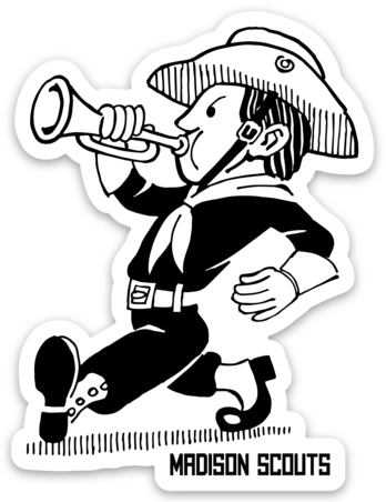 Vintage Bugler Sticker